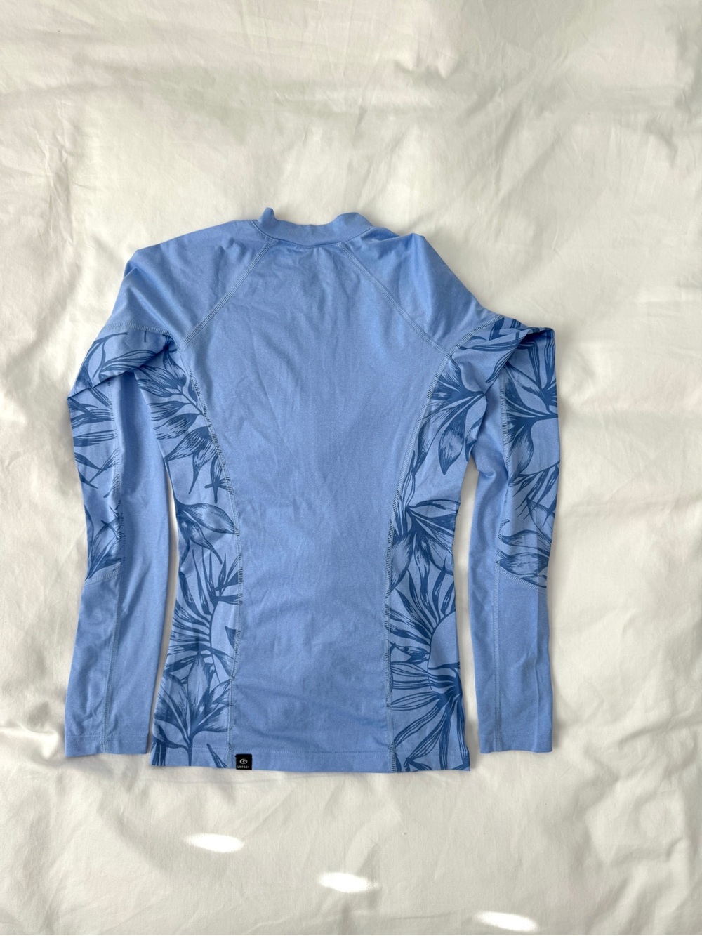 Rip Curl Rincon Long Sleeve Zip Through UV Rash Guard Size XS Blue - Picture 4 of 4